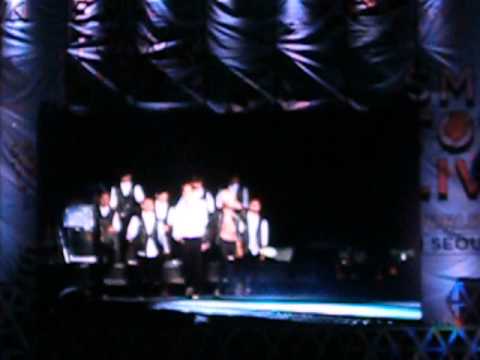 140815 Lee Taemin Solo - Pretty Boy feat Exo Kai at SMTOWN Live in Seoul (screen focus)