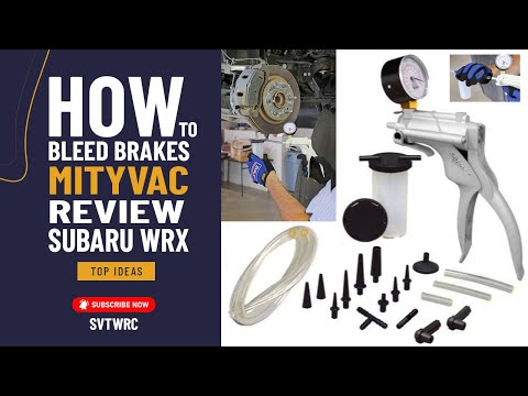 MITYVAC: How To Bleed Brakes By Yourself Calipers DIY | Mityvac Kit | Review Subaru WRX