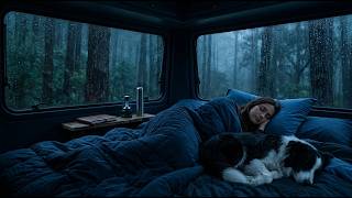 Durma Rápido com Chuva e Trovões 🌧️ Som Relaxante no Interior de um Carro à Noite