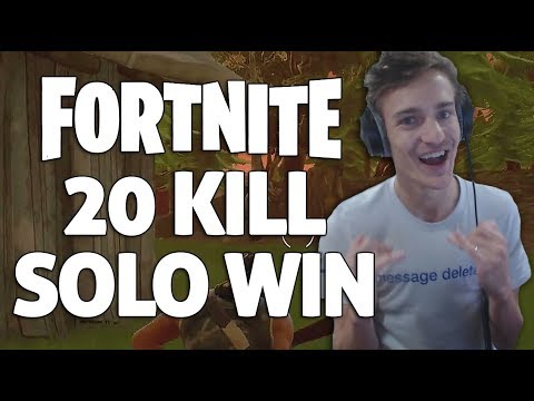 20 Kill Solo Win - Fortnite Gameplay - Ninja