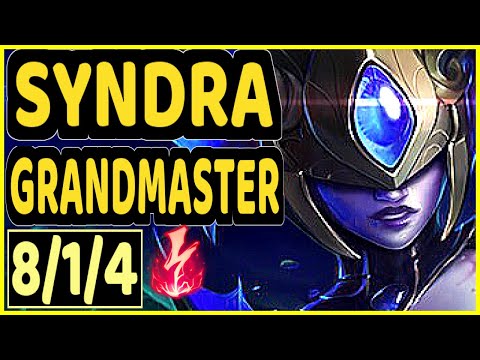 BRUCER (SYNDRA) - 8/1/4 KDA GAMEPLAY - BR Ranked GRANDMASTER