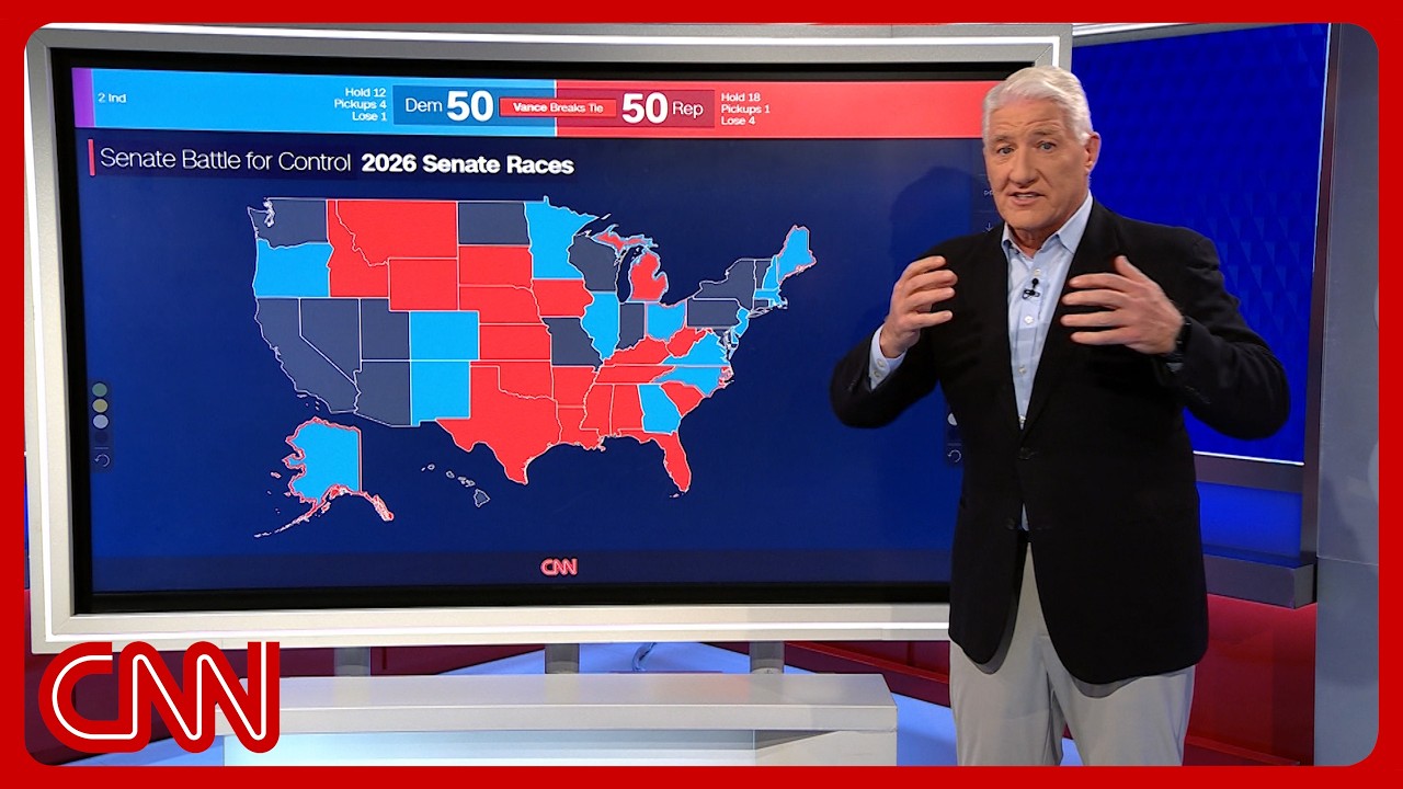 John King tracks primary results at CNN’s Magic Wall