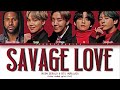 JASON DERULO ft. BTS - Savage Love (Color coded lyrics)