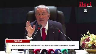 Hulusi Akar, Yozgat’ta öğrencilerle buluştu: “Milli birlik ve beraberlik şart” |