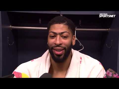 アンソニー・デイビス 試合後インタビュー｜レイカーズ対ネッツ (Anthony Davis postgame interview | Lakers vs Nets)