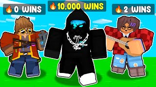 I snuck into NOOBS ONLY servers in Roblox Bedwars