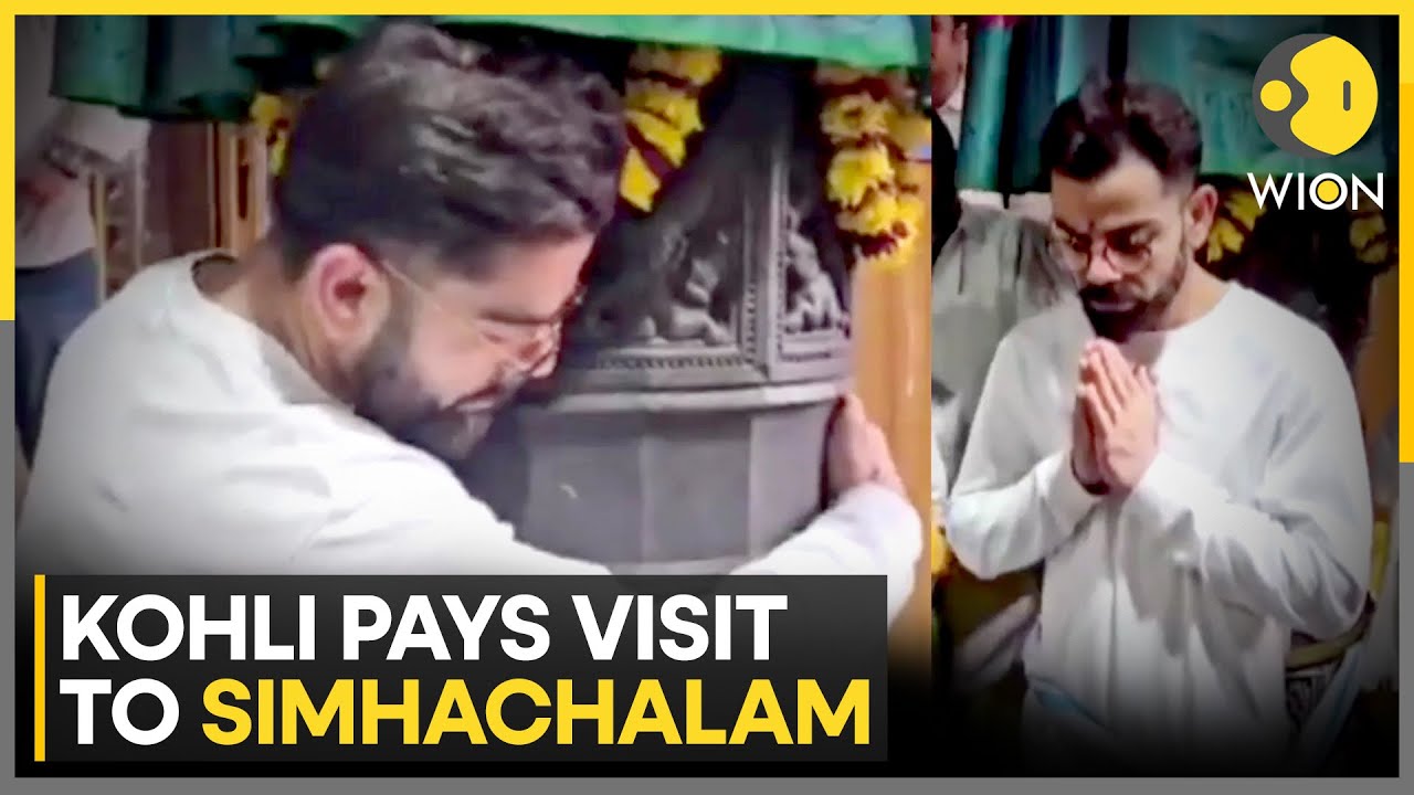 Virat Kohli Visits Simhachalam Temple in Visakhapatnam | WION