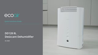 EcoAir Ioniser Desiccant Dehumidifier 8L/Day video thumbnail