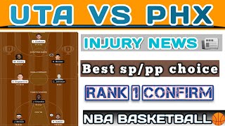 UTA VS PHX DREAM11 TEAM | UTA VS PHX NBA BASKETBALL TEAM | UTA VS PHX DREAM11 PREDICTION | UTA_PHX
