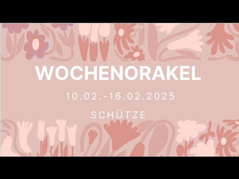 WOCHENORAKEL SCHÜTZE ♐️| 10.02.-16.02.2025 Hab Vertrauen in dich und dein Können!