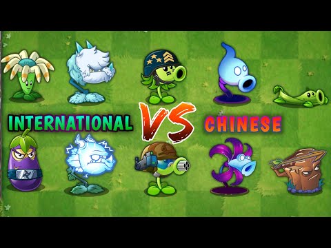 International Plants VS Chinese Plants - Who Will Win? : Plants VS Zombie 2