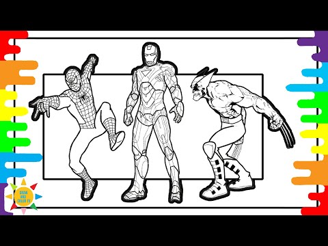 AVENGERS Coloring | Spiderman Coloring | Jim Yosef - Firefly pt. II (ft. STARLYTE) [NCS Release]