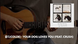 [홍반기타] 콜드(Colde) - Your Dog Loves You (Feat.Crush) [Guitar Tutorial]