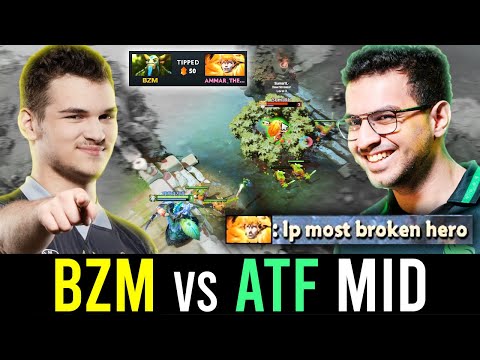 BZM & ATF battle in MID LANE.. - NATURE's PROHET vs DAWNBREAKER!