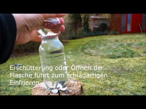Entdeckerladen Experimente - Wasser schlagartig gefrieren