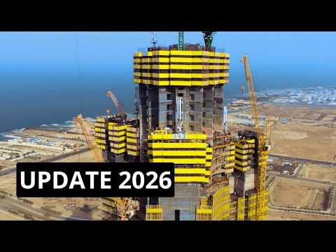 Saudi-Arabiens 1-km-Wolkenkratzer wächst schnell! Bau-Update 2026