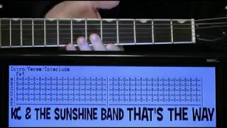 KC and the Sunshine Band That's the Way I Like It Guitar Chords Lesson & Tab Tutorial