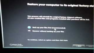 How to reset a compaq laptop