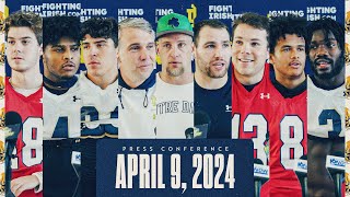 Quarterbacks and Linebackers | Spring Practice Press Conference (4.9.24) | Notre Dame Football