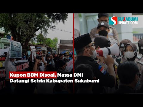 Kupon BBM Disoal, Massa DMI Datangi Setda Kabupaten Sukabumi