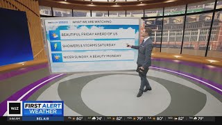 Beautiful Friday in Maryland, but rain in forecast Saturday