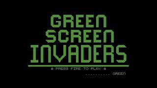COMMODORE 64 =+ GREEN SCREEN INVADERS += FULL SEUCK GAME
