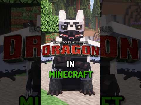 Secret Boss How to Train Your Dragon In Minecraft!  #shorts