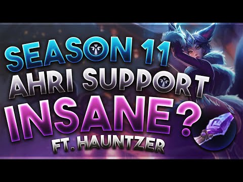 SEASON 11 AHRI SUPPORT IS ACTUALLY INSANE? ft. Hauntzer ~ LegitKorea Rank 1 Ahri