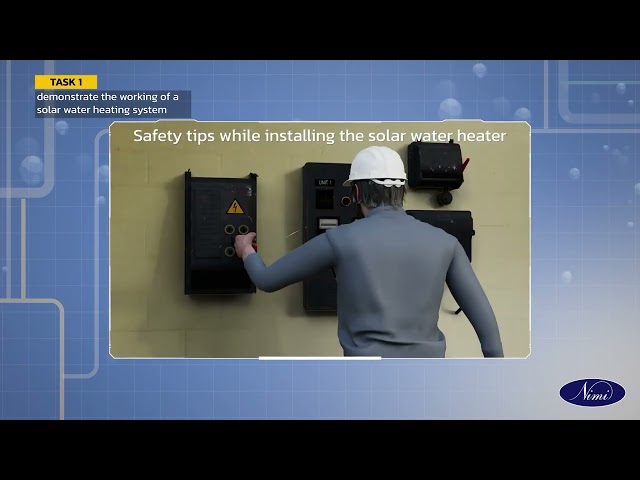 Demonstrate working of solar water heating system