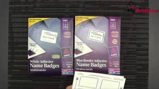 Avery Adhesive Name Badges Demo