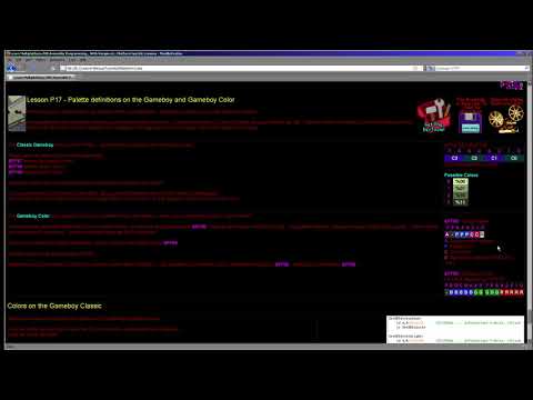 Z80 Programming Lesson P17 - Palette definitions on the Gameboy and Gameboy Color