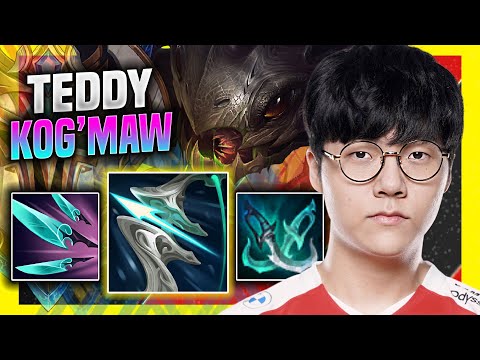 TEDDY DESTROYING WITH KOG'MAW! - T1 Teddy Plays Kog'maw ADC vs Jinx! | Season 11