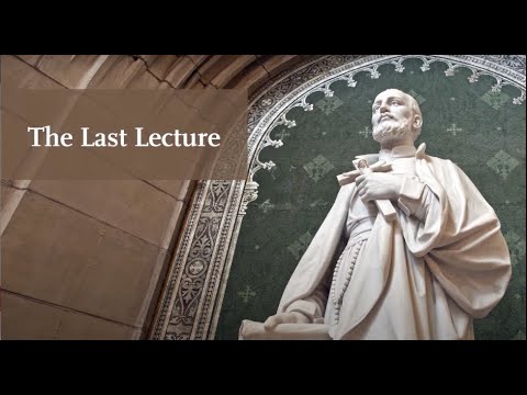 Last Lecture 2019 Prof Robert Taggart - YouTube