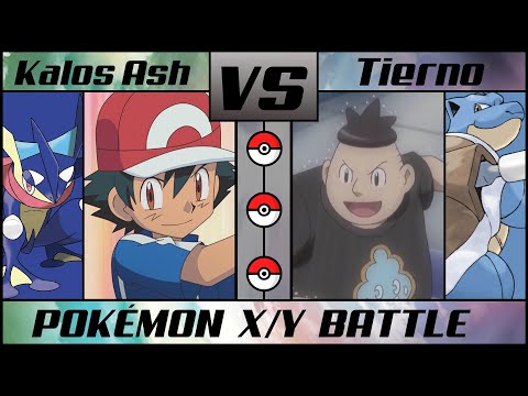 ASH vs TIERNO | Pokémon X/Y Battle