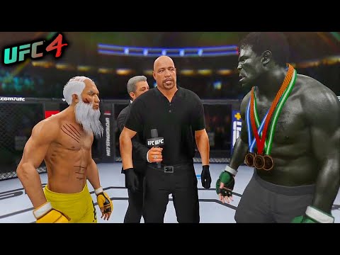 UFC4 | Old Bruce Lee vs. Incredible Hulk (EA sports UFC 4)