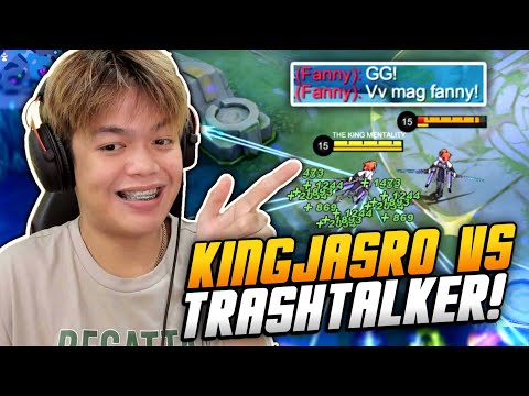 KINGJASRO LABAN SA TRASHTALKER NA TOP SUPREME FANNY! - Mobile Legends