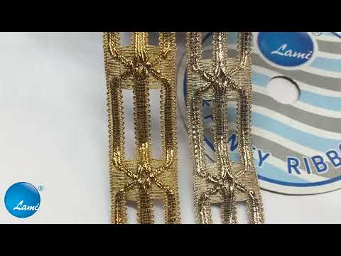 Lami International Crochet Zari Lace Cutwork F1030