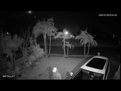 8MP 4K Dahua CCTV System Sample Video - Night Time