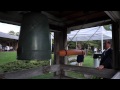 Ringing the Peace Bell in the Japanese Garden of ...