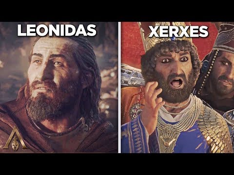 Leonidas Death vs Xerxes Death - Assassin's Creed Odyssey