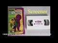 1️⃣ More March 6 2001 Getting You Can Be Anything Screener VHS On EBay Yes