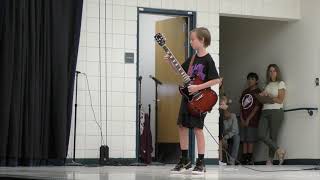 Julian, 11 years old, plays AC/DC