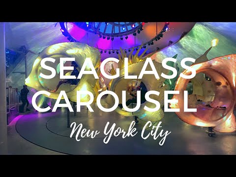 SeaGlass Carousel, an Aquarium-Themed Carousel in Battery Park, Manhattan, New York City