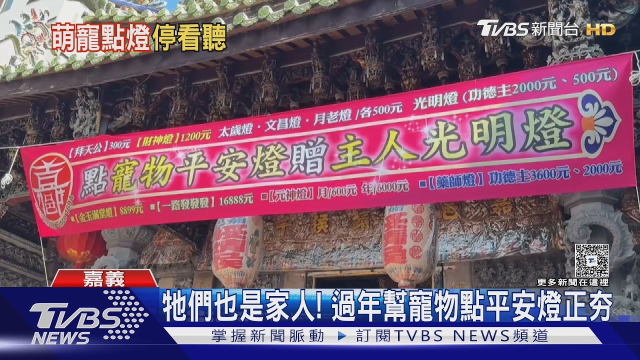 影音／寵物光明燈買一送一！　主人是「附贈的」　嘉義城隍廟吸3千飼主朝聖