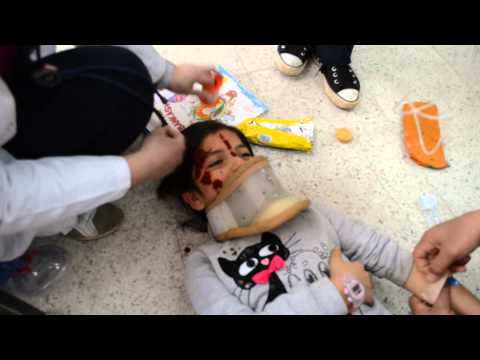 Hatay/Kırıkhan Ceylanlı ilköğretim okulu sivil savunma tatbikatı