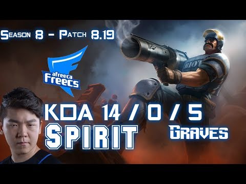 AFs Spirit GRAVES vs OLAF Jungle - Patch 8.19 KR Ranked