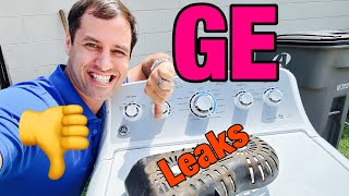 GE Washer Isn’t Spinning and Is Leaking | Checking Codes and Component Testing | GTW485ASJ3WS