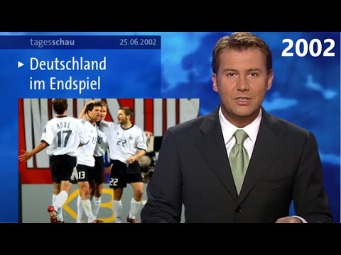 WM 2002 - Tagesschau zum deutschen Halbfinale gegen Südkorea (25.06.2002)