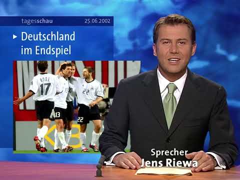 WM 2002 - Tagesschau zum deutschen Halbfinale gegen Südkorea (25.06.2002)