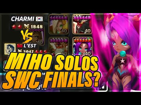 Miho 1vs4 In SWC 2020 Finals?! Charmi Vs L'est! - $210,000 Summoners War Tournament!
